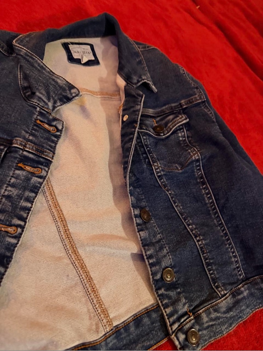 Wax Jean Women's Dark Blue Denim Jacket